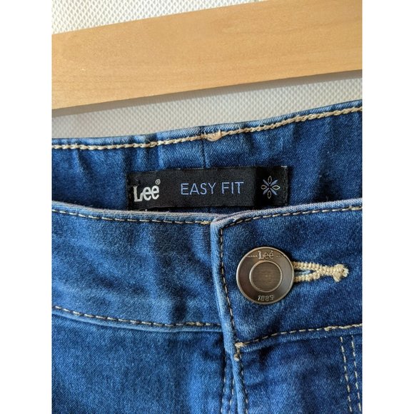Lee Easy Fit Blue Straight Leg Denim Jeans Size 20 - Picture 3 of 5